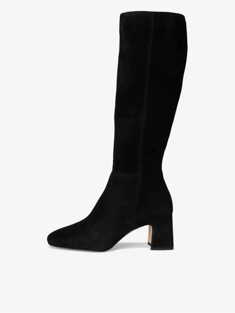 Cole Haan Grand 360 Black Suede Knee High Block Heel Boots Size 8B